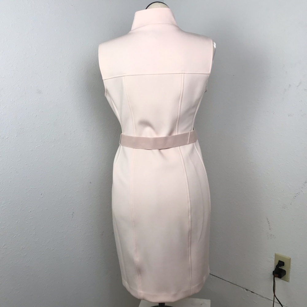 Tommy Hilfiger Sleeveless Sheath Dress Women’s Size 14 Color Peach Front Zip. - Picture 4 of 16